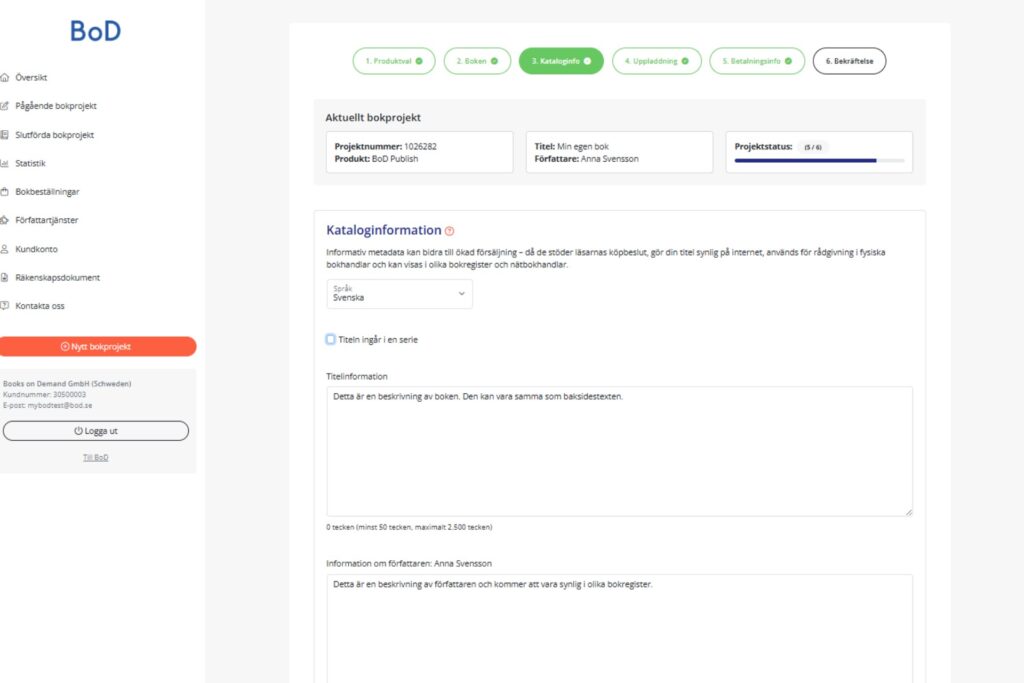 myBoD-bokens metadata