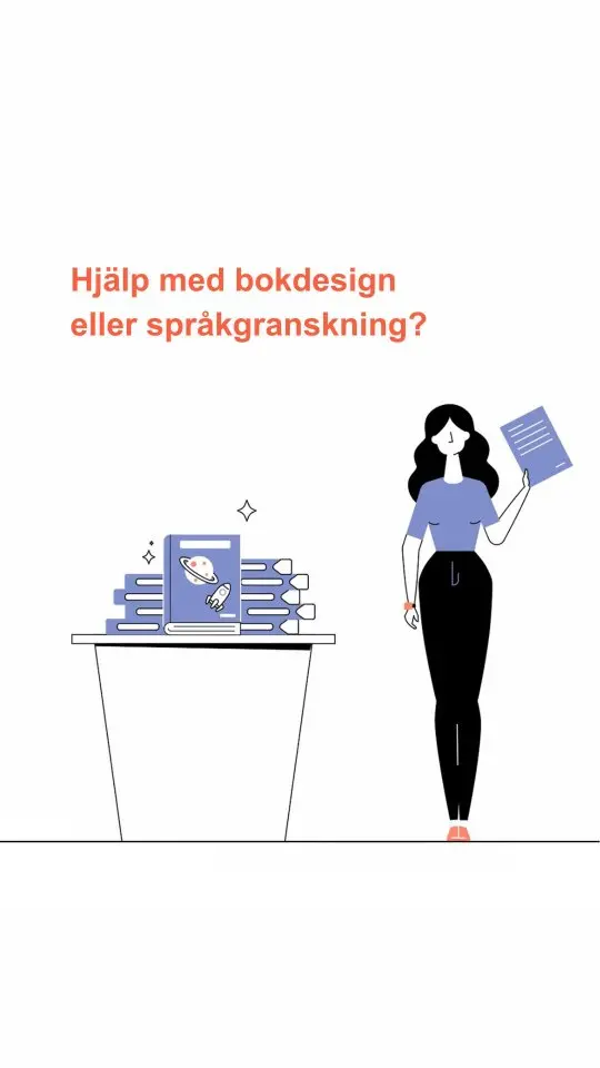 📖 Vi på BoD erbjuder olika författartjänster för att skapa en professionell bok, såsom korrekturläsning, omslagsdesign och sättning av inlagan. 

Du bestämmer och kombinerar själv de tjänster du vill boka, vilka gör din bok professionell.
 
👉🏻 Läs vidare om alla BoD:s författartjänster: https://www.bod.se/forfattartjanster
 

FÖRFATTARTJÄNSTER GEUTBOK SKRIVA SKRIVARLIV SKRIVARDRÖMMAR EGENUTGIVNING FÖRVERKLIGADINBOKIDÉ BOD_SVERIGE